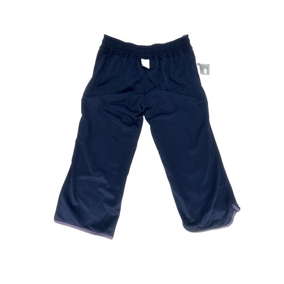 Nike Girls Youth Mesh running Capri Pants Lined Navy lavender Size XL 16 - Picture 5 of 14
